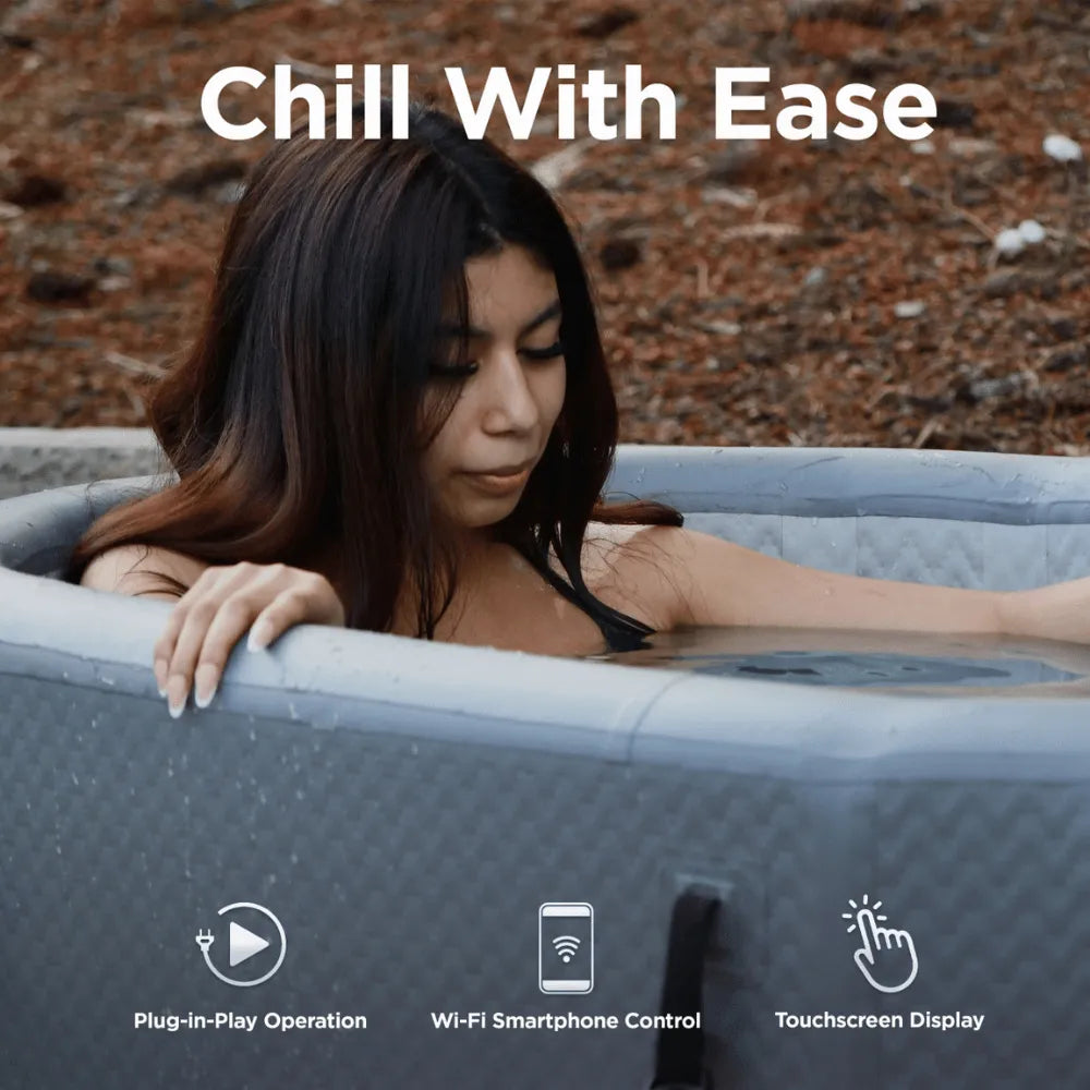 ALEKO Arctica Inflatable Cold Plunge and 1 HP Chiller & Heater Kit