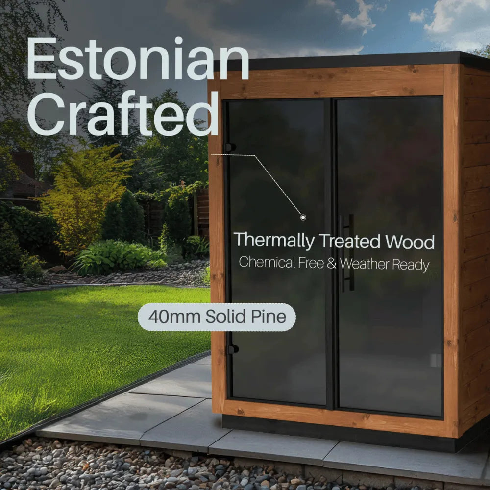 ALEKO Aris Outdoor Sauna – 2 Person
