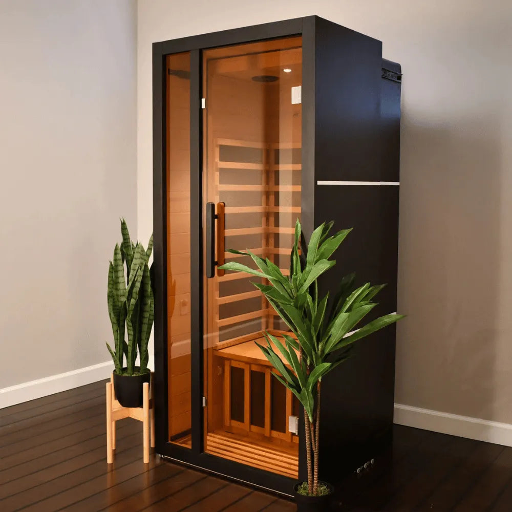 ALEKO Oasis Hemlock Infrared Sauna – 1 Person