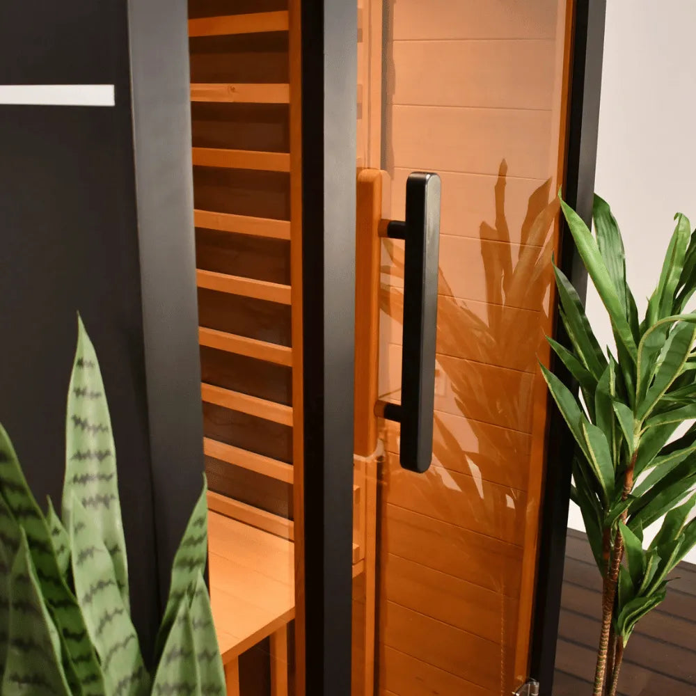ALEKO Oasis Hemlock Infrared Sauna – 1 Person