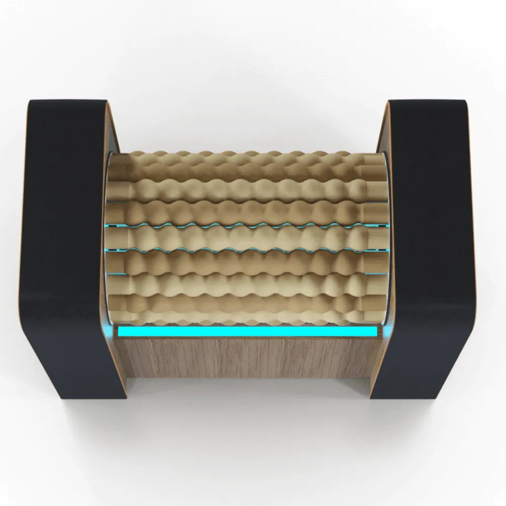 Vacuactivus Rollstar Mini SQ Heated Wood Roller Massage Console