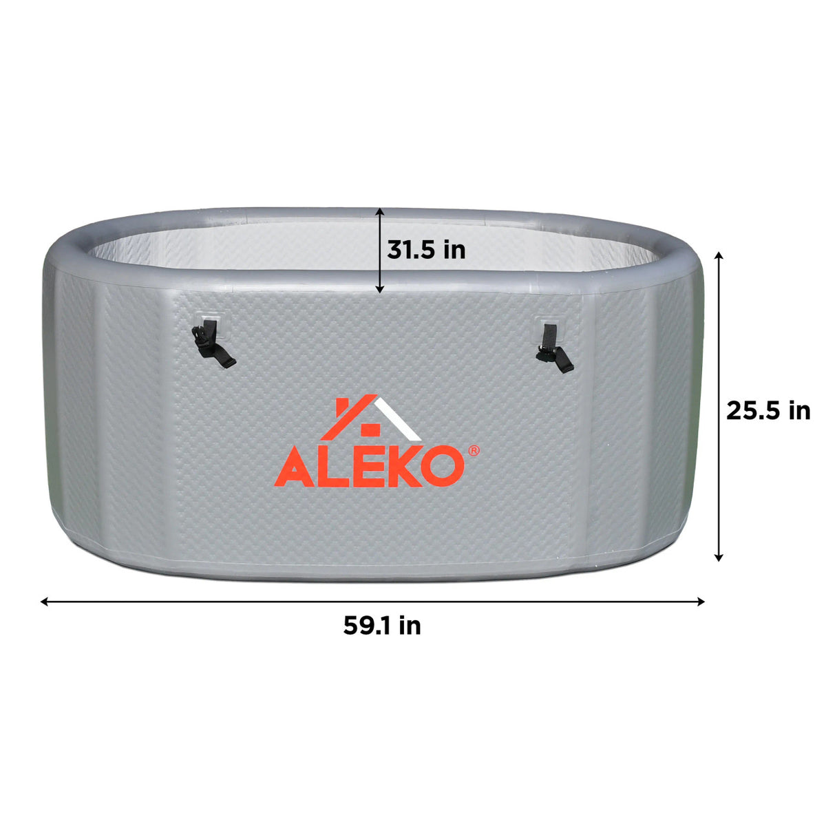 ALEKO Arctica Inflatable Cold Plunge and 1 HP Chiller & Heater Kit