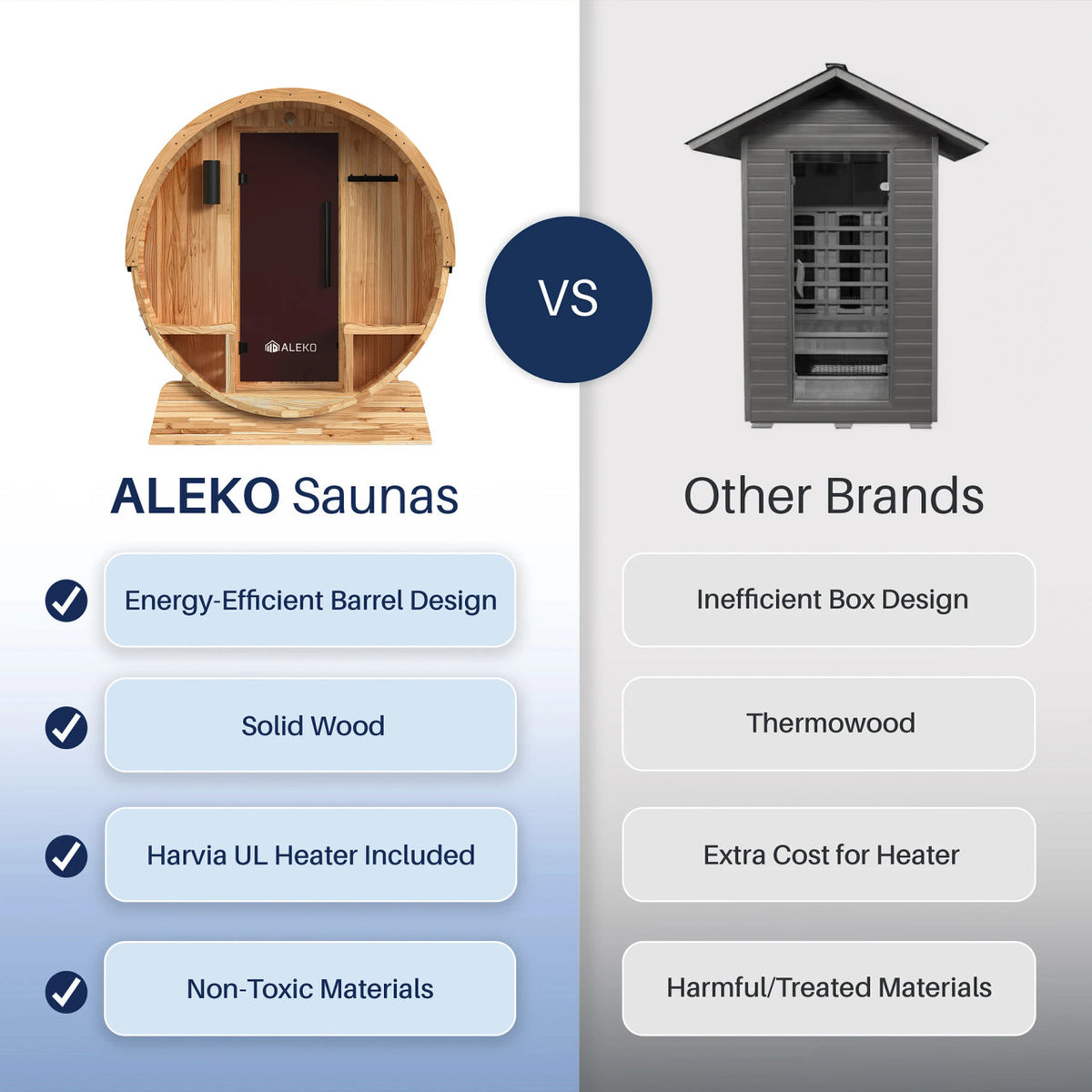 ALEKO Liatris Rustic Cedar Barrel Sauna with Front Porch Canopy – 2–4 Person