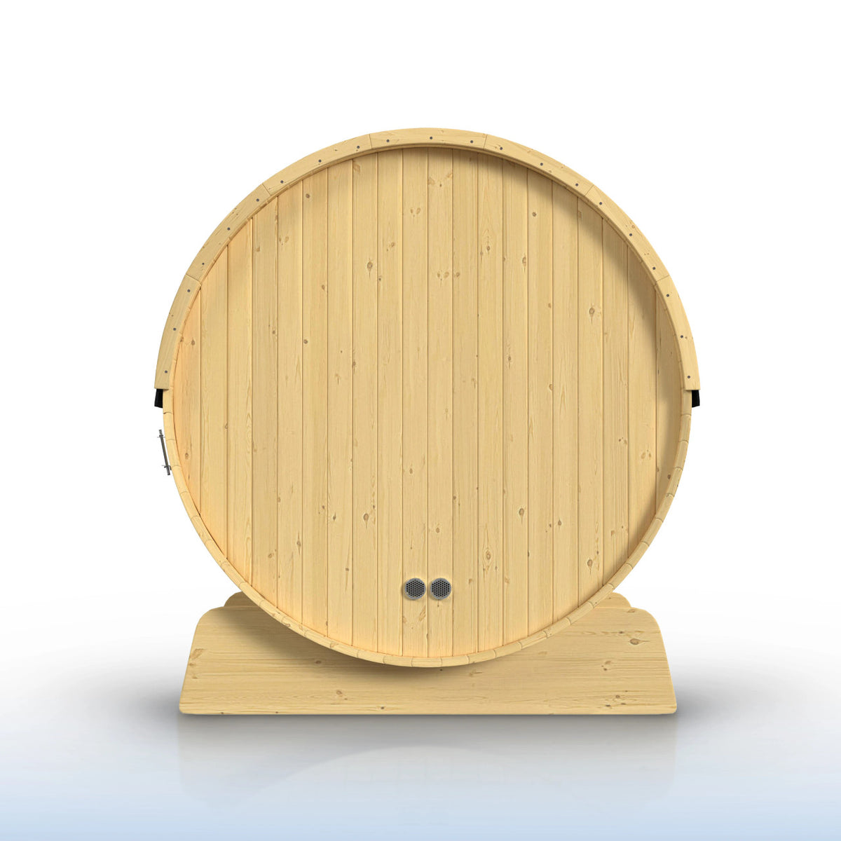 ALEKO Anémona White Finland Pine Barrel Sauna – 3–4 Person