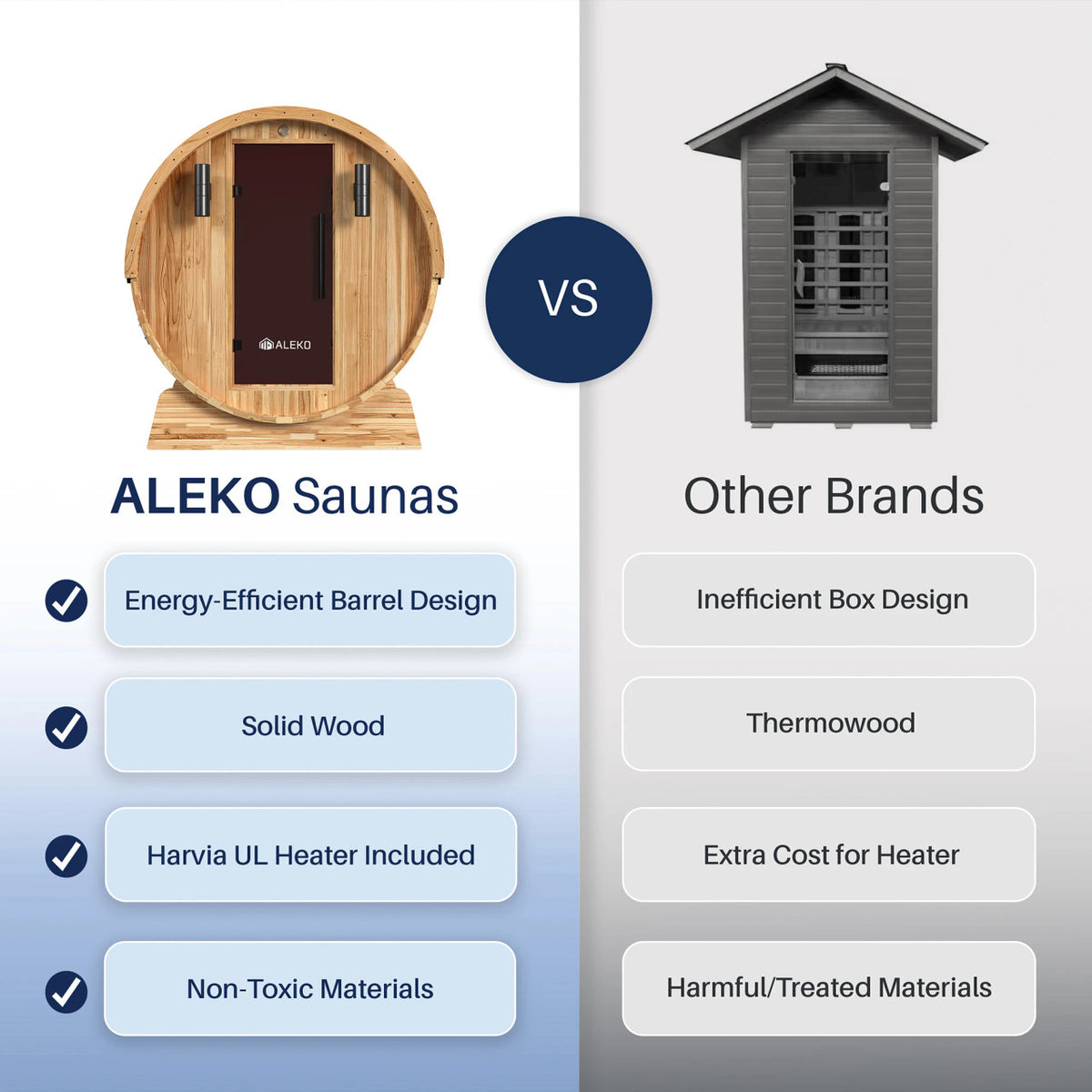 ALEKO Liatris Red Cedar Barrel Sauna with Panoramic Window – 6–8 Person
