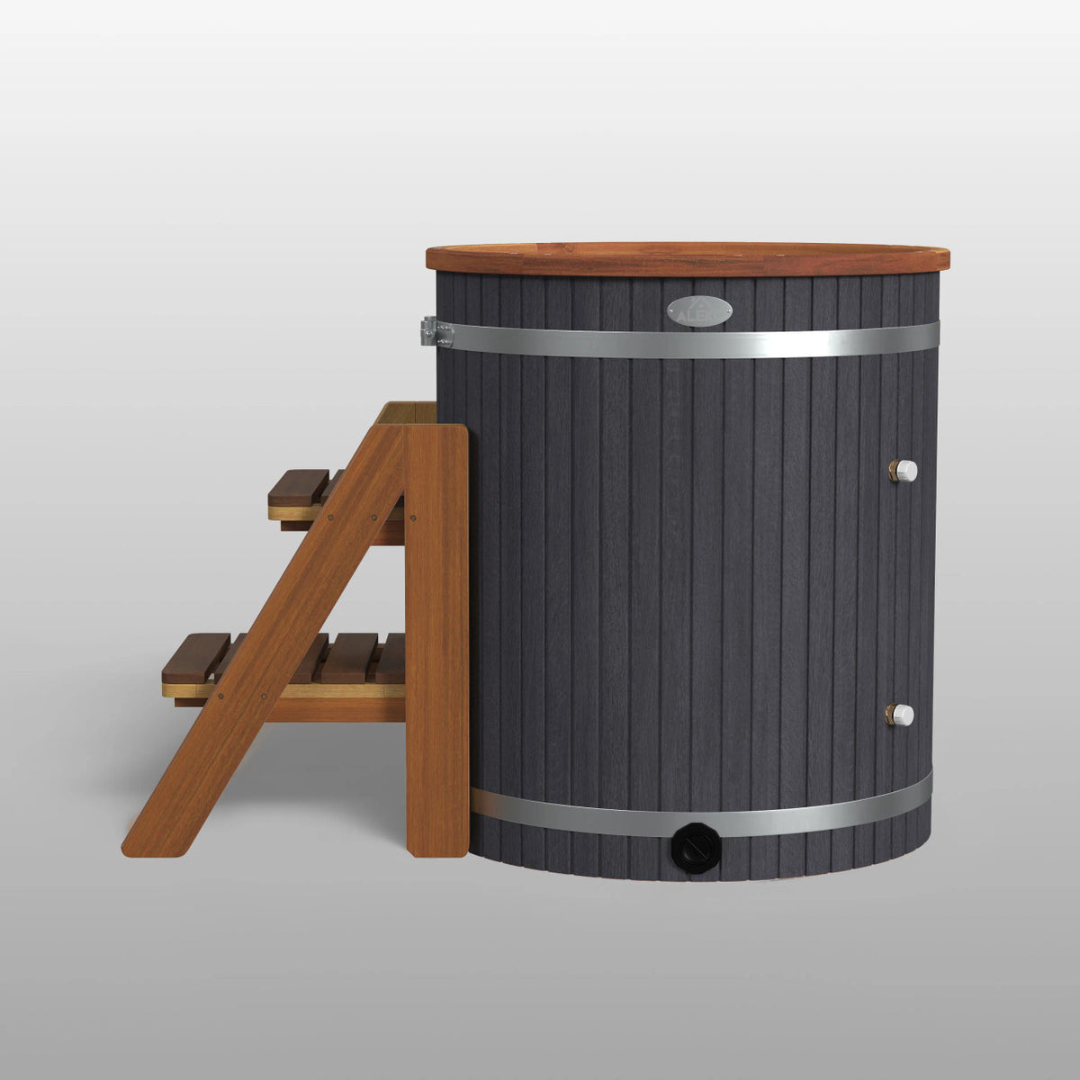 ALEKO Lumina Outdoor Wooden Ice Bath Cold Plunge Tub – 118 Gallons