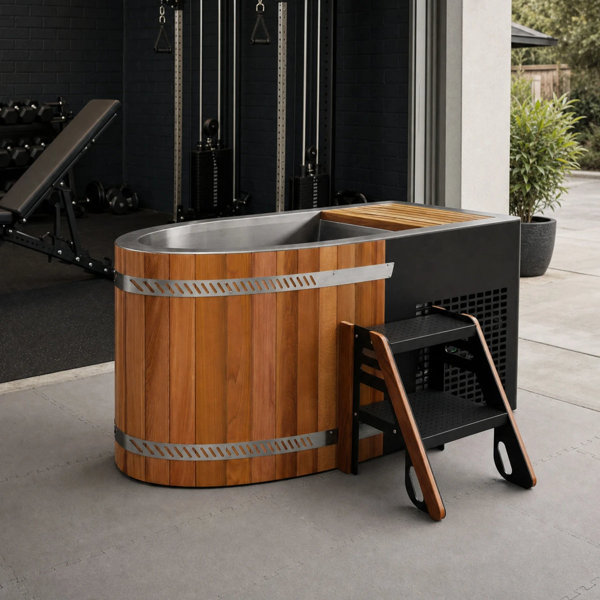 ALEKO Serena All-in-One Cold Plunge with App-Controlled Chiller