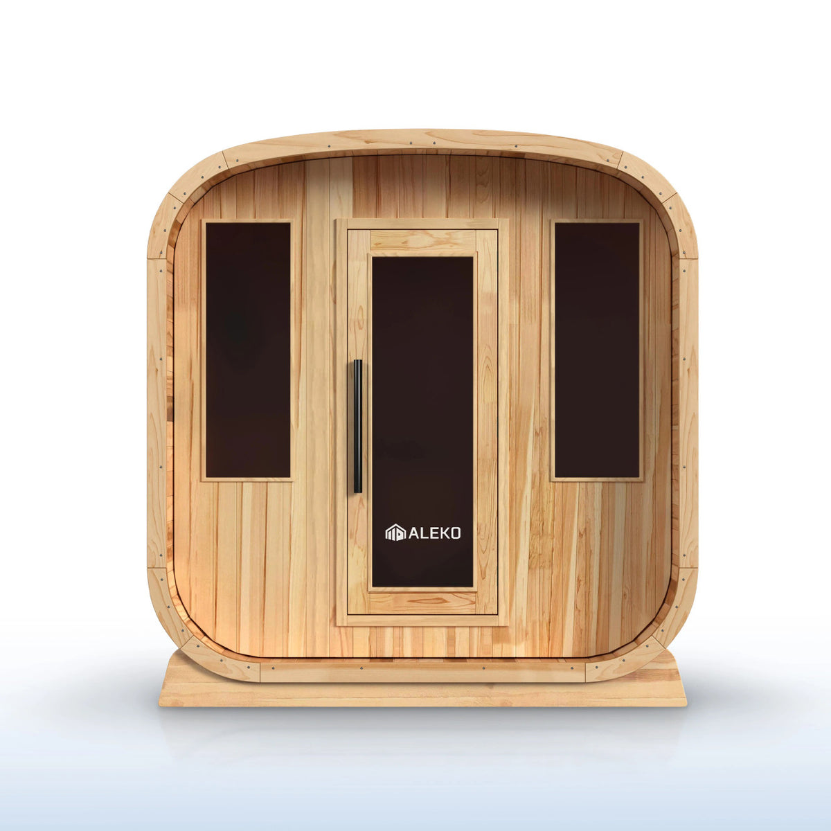 ALEKO Arnica Rustic Cedar Square Sauna – 4 Person