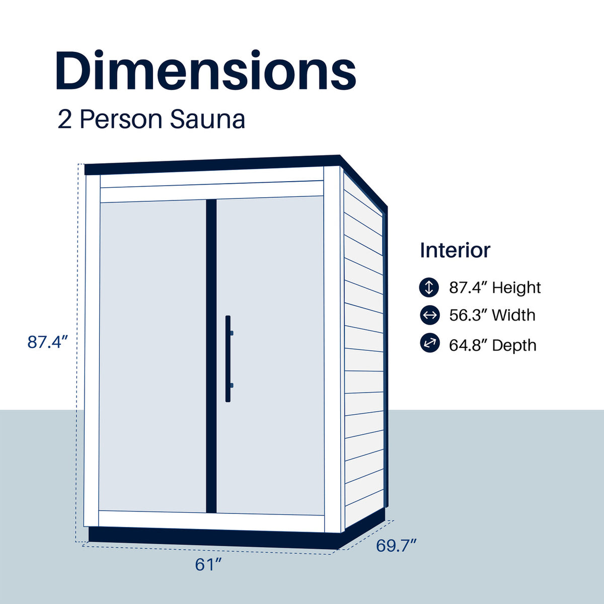 ALEKO Aris Outdoor Sauna – 2 Person