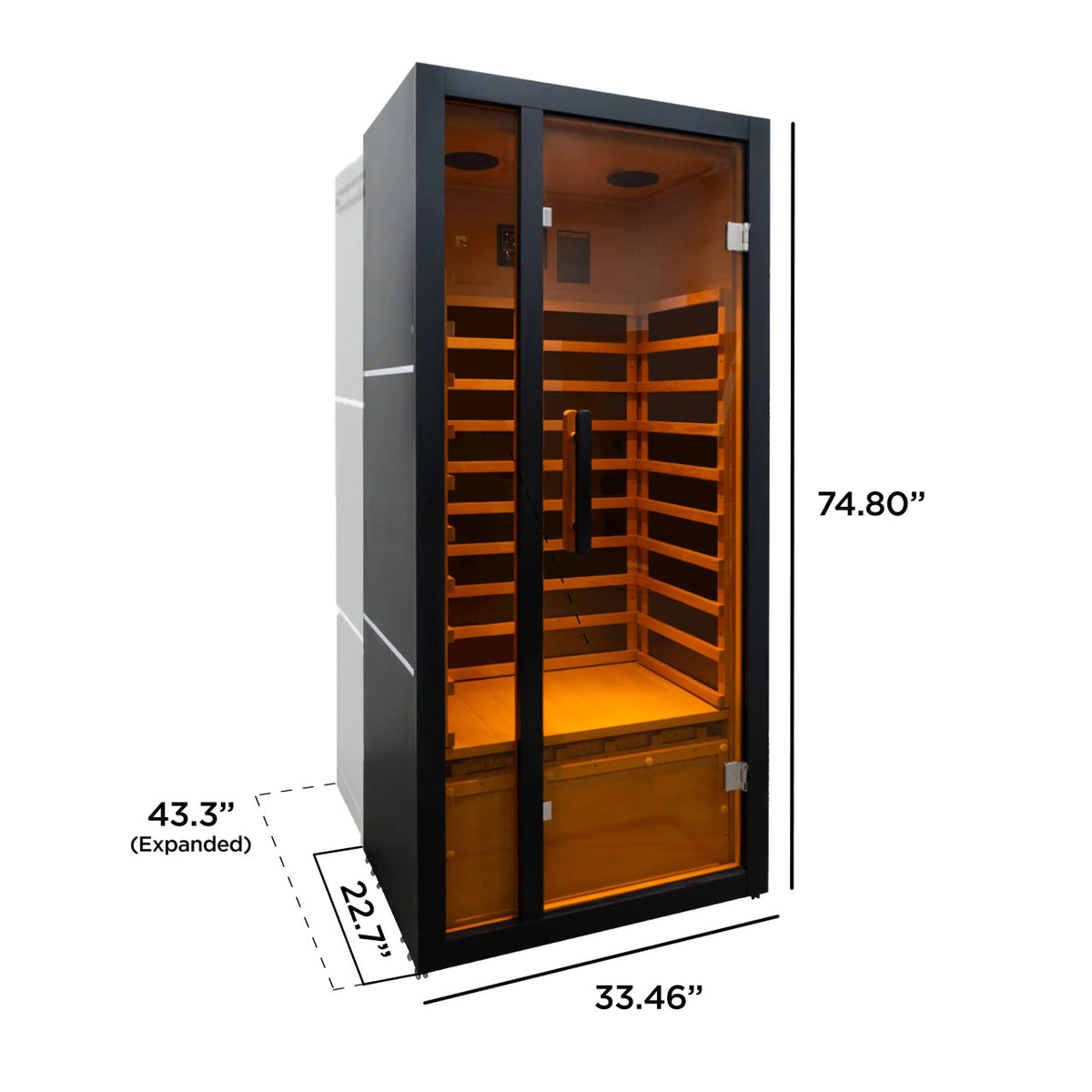 ALEKO Oasis Hemlock Infrared Sauna – 1 Person