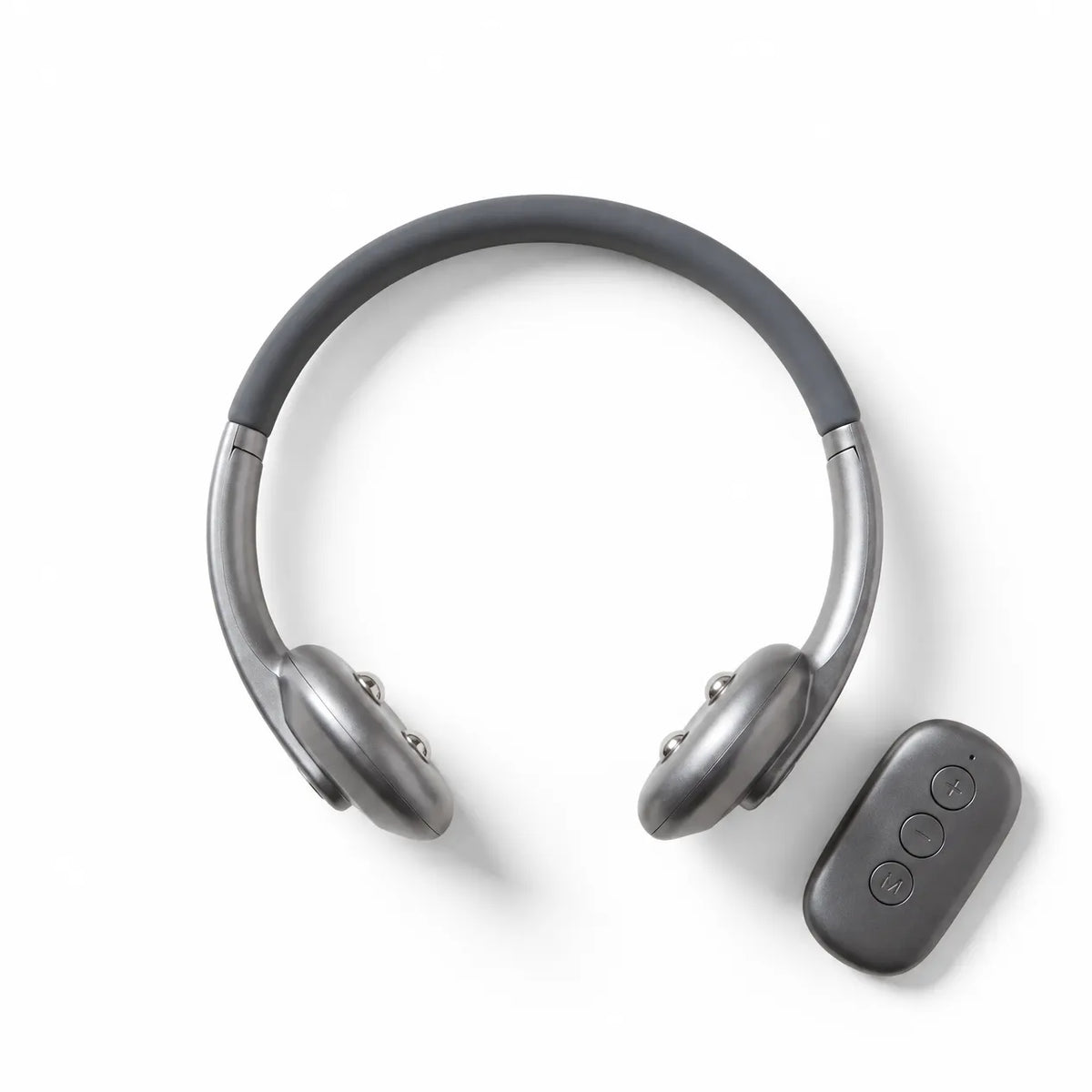 Neck-worn vagus nerve stimulation device with its included rechargeable remote control